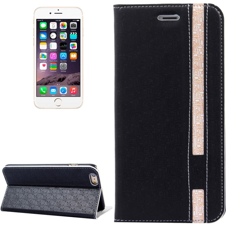 Oracle Texture Color Matching Style Leather Case with Holder and Card Slots for iPhone 6 Plus & 6S Plus