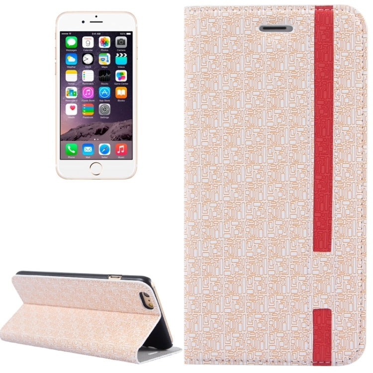 Oracle Texture Color Matching Style Leather Case with Holder and Card Slots for iPhone 6 Plus & 6S Plus