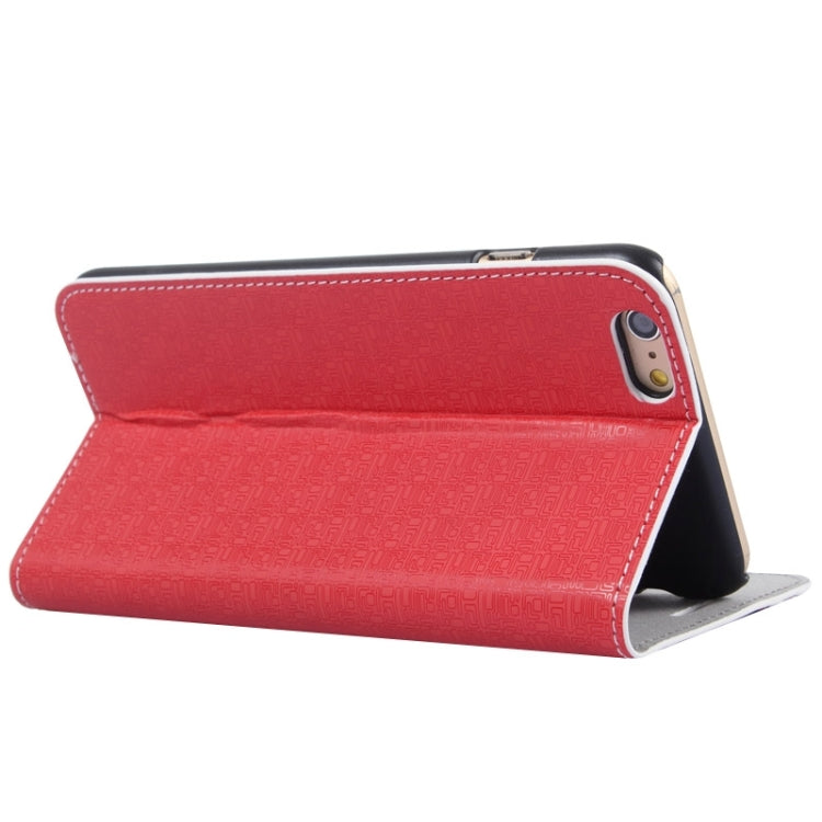 Oracle Texture Color Matching Style Leather Case with Holder and Card Slots for iPhone 6 Plus & 6S Plus