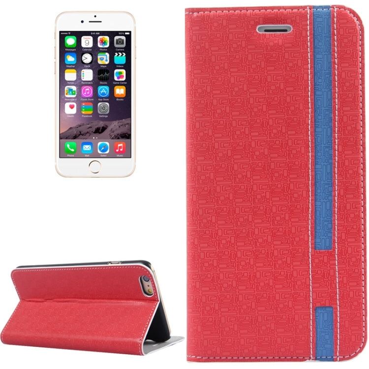 Oracle Texture Color Matching Style Leather Case with Holder and Card Slots for iPhone 6 Plus & 6S Plus