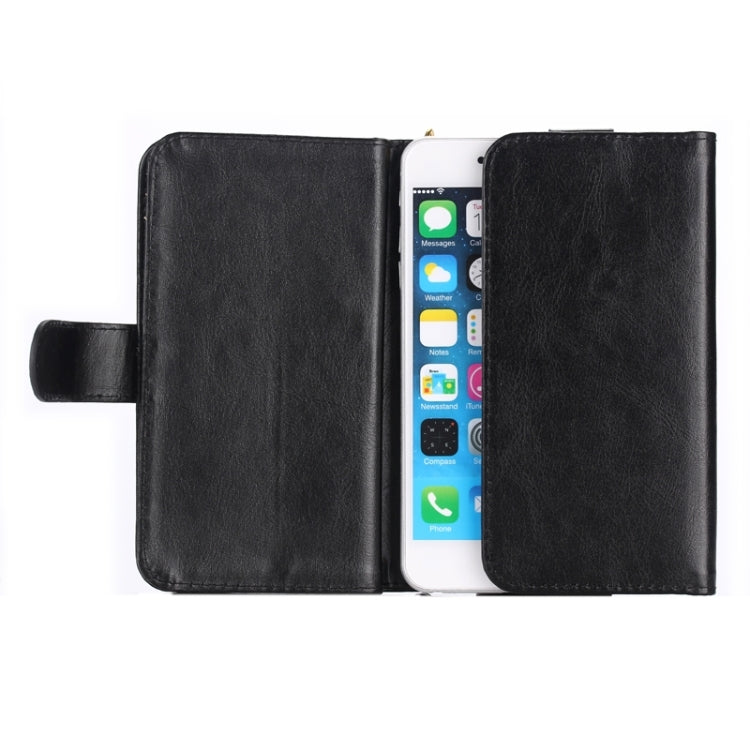 Universal Fine Sheepskin Texture Leather Case with Card Slots & Wallet & Lanyard for iPhone 6 Plus & 6S Plus / 6 / 5 / 5S / 5C / Galaxy / S 5 / S IV / i9500