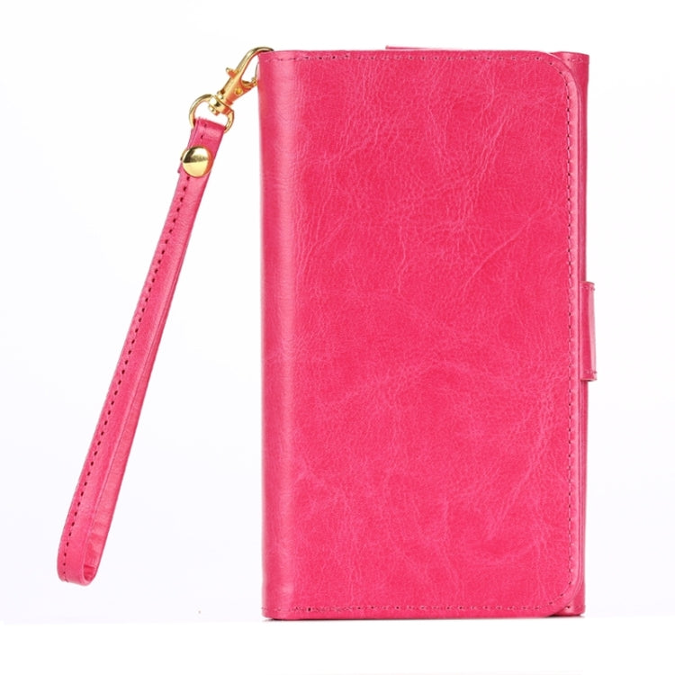 Universal Fine Sheepskin Texture Leather Case with Card Slots & Wallet & Lanyard for iPhone 6 Plus & 6S Plus / 6 / 5 / 5S / 5C / Galaxy / S 5 / S IV / i9500