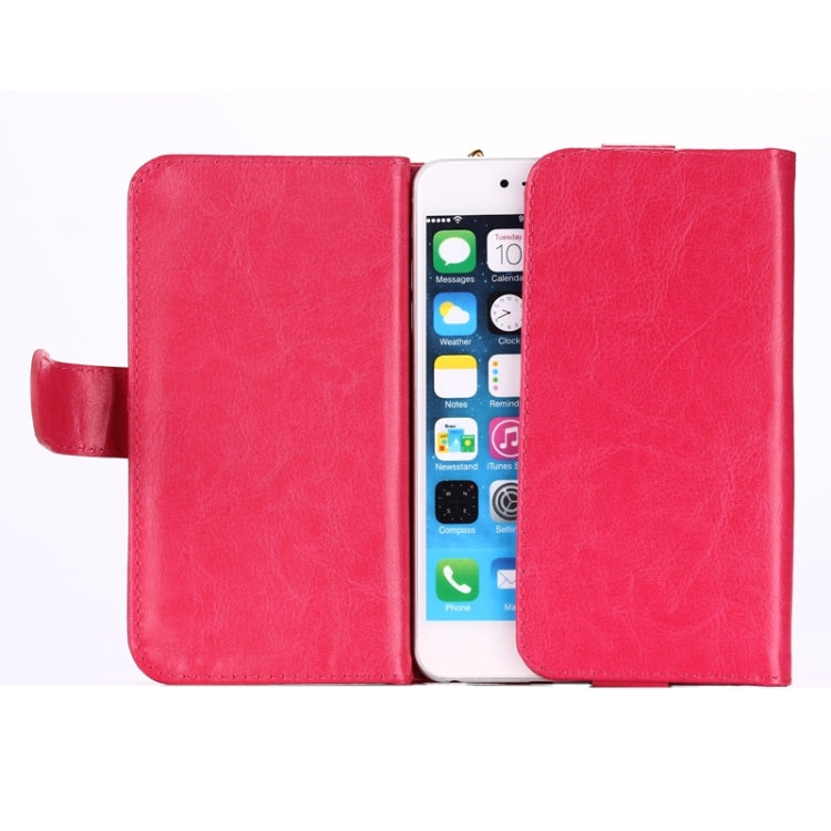 Universal Fine Sheepskin Texture Leather Case with Card Slots & Wallet & Lanyard for iPhone 6 Plus & 6S Plus / 6 / 5 / 5S / 5C / Galaxy / S 5 / S IV / i9500