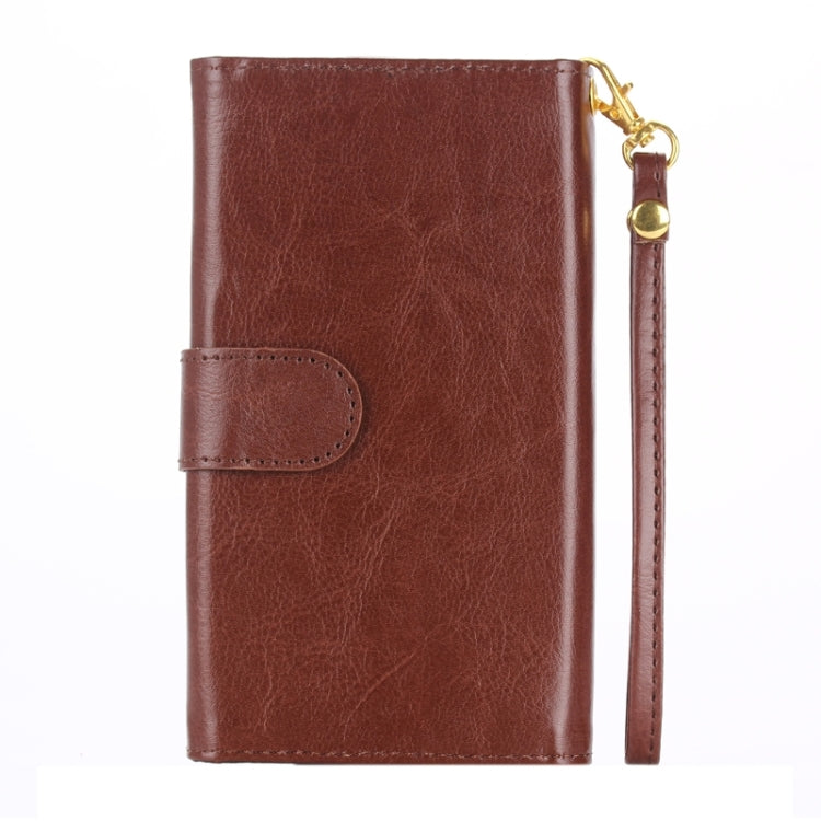 Universal Fine Sheepskin Texture Leather Case with Card Slots & Wallet & Lanyard for iPhone 6 Plus & 6S Plus / 6 / 5 / 5S / 5C / Galaxy / S 5 / S IV / i9500