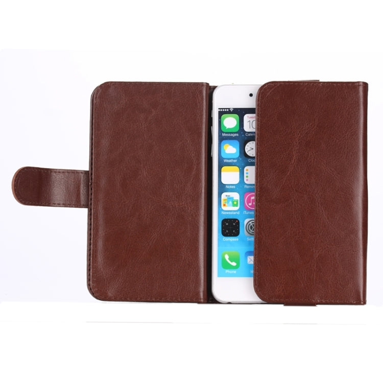 Universal Fine Sheepskin Texture Leather Case with Card Slots & Wallet & Lanyard for iPhone 6 Plus & 6S Plus / 6 / 5 / 5S / 5C / Galaxy / S 5 / S IV / i9500