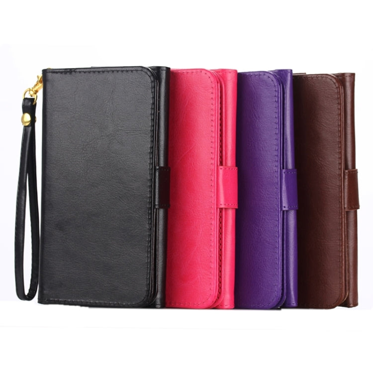 Universal Fine Sheepskin Texture Leather Case with Card Slots & Wallet & Lanyard for iPhone 6 Plus & 6S Plus / 6 / 5 / 5S / 5C / Galaxy / S 5 / S IV / i9500