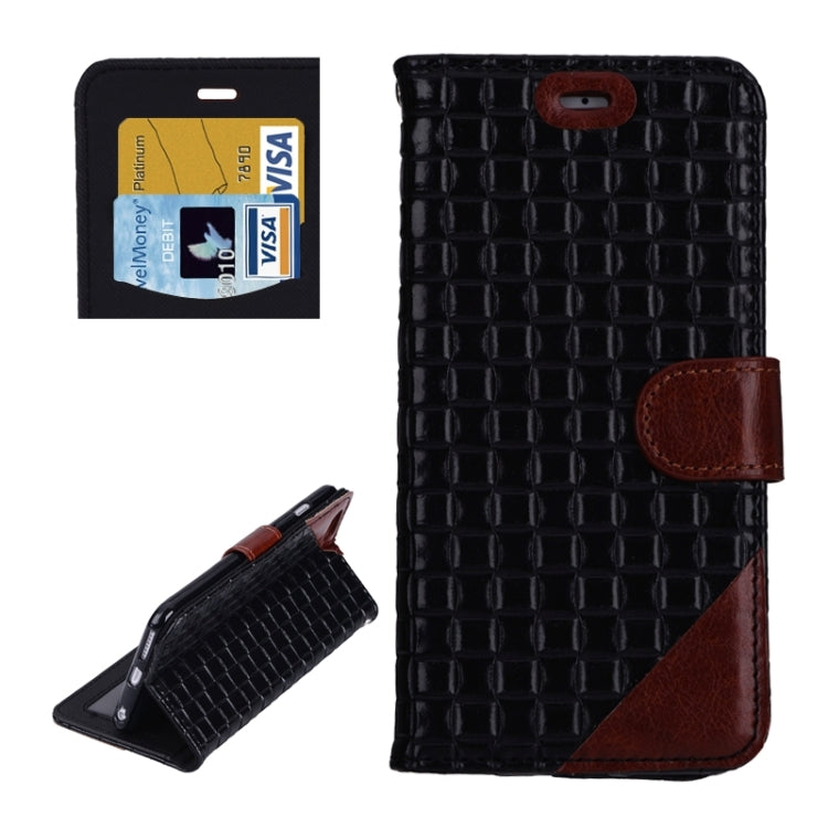 Woven Texture Horizontal Flip Leather Case with Card Slots & Wallet & Holder for iPhone 6 Plus & 6S Plus
