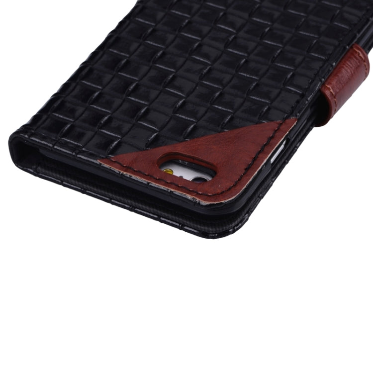 Woven Texture Horizontal Flip Leather Case with Card Slots & Wallet & Holder for iPhone 6 Plus & 6S Plus