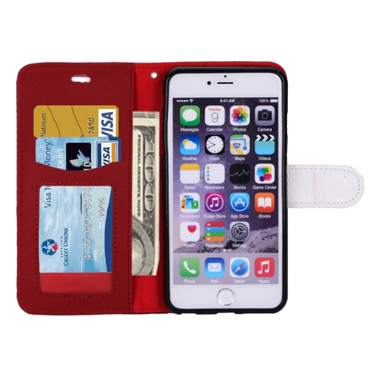 Woven Texture Horizontal Flip Leather Case with Card Slots & Wallet & Holder for iPhone 6 Plus & 6S Plus