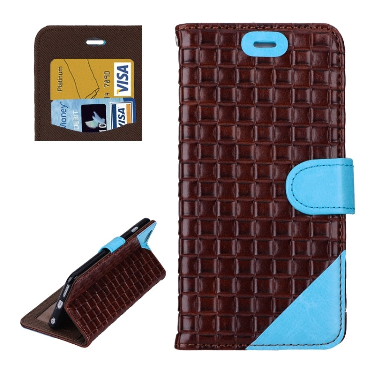 Woven Texture Horizontal Flip Leather Case with Card Slots & Wallet & Holder for iPhone 6 Plus & 6S Plus