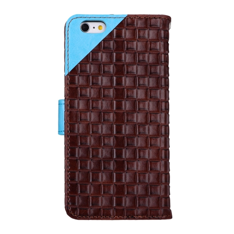 Woven Texture Horizontal Flip Leather Case with Card Slots & Wallet & Holder for iPhone 6 Plus & 6S Plus