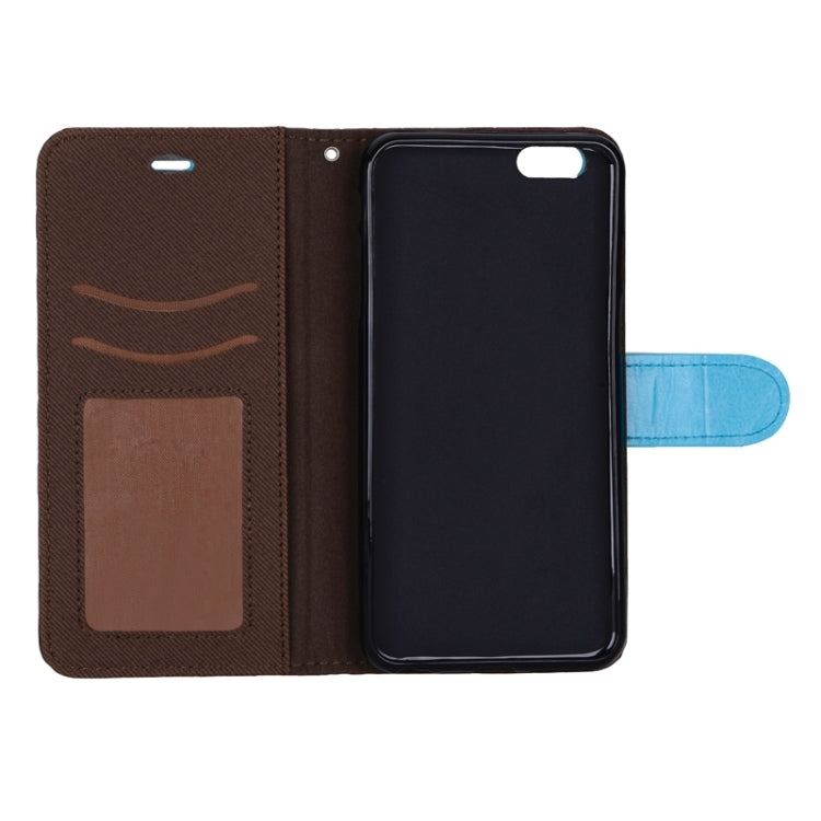 Woven Texture Horizontal Flip Leather Case with Card Slots & Wallet & Holder for iPhone 6 Plus & 6S Plus