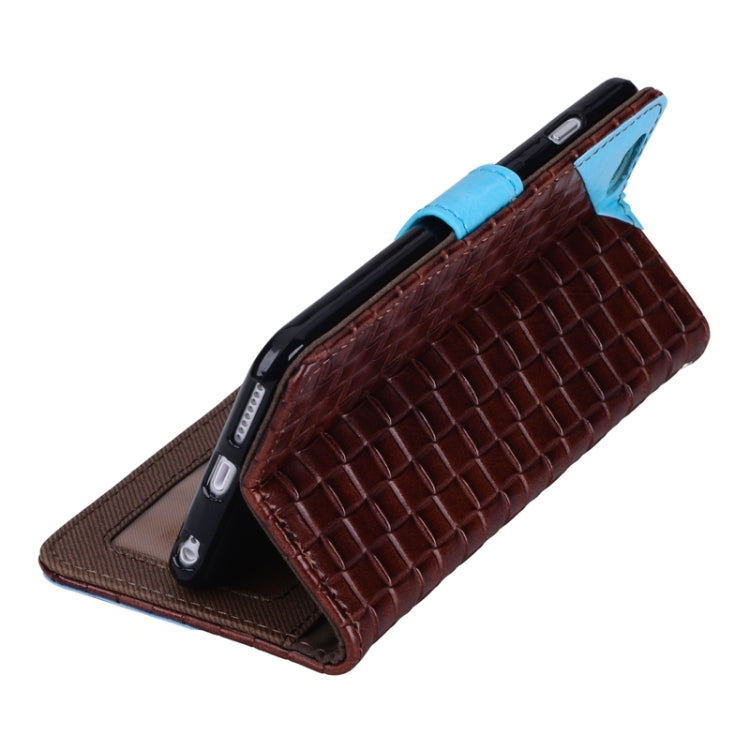 Woven Texture Horizontal Flip Leather Case with Card Slots & Wallet & Holder for iPhone 6 Plus & 6S Plus