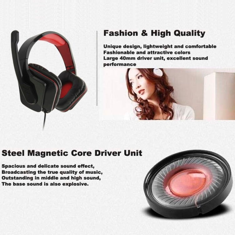 Universal USB Plug Stereo Headset with Mic for Computer, Cable Length: 2m