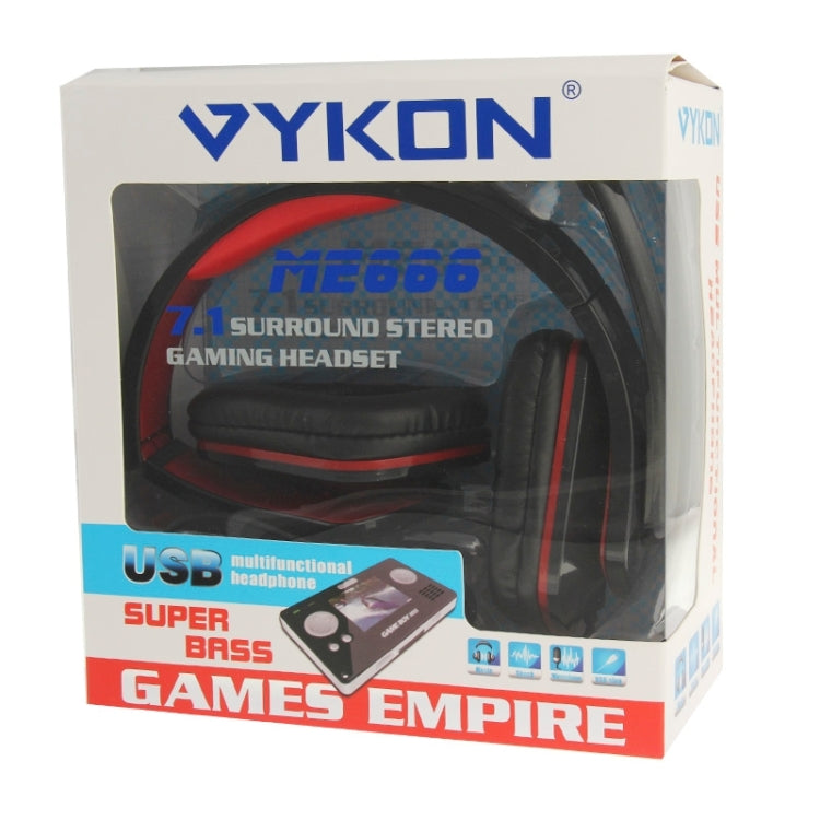 Universal USB Plug Stereo Headset with Mic for Computer, Cable Length: 2m