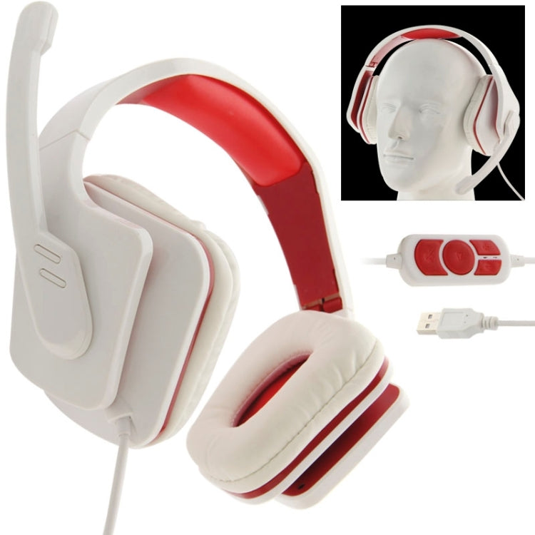 Universal USB Plug Stereo Headset with Mic for Computer, Cable Length: 2m