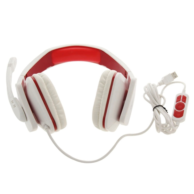 Universal USB Plug Stereo Headset with Mic for Computer, Cable Length: 2m