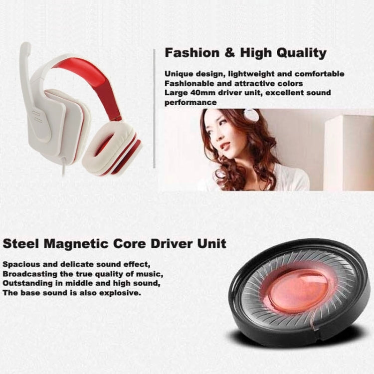 Universal USB Plug Stereo Headset with Mic for Computer, Cable Length: 2m