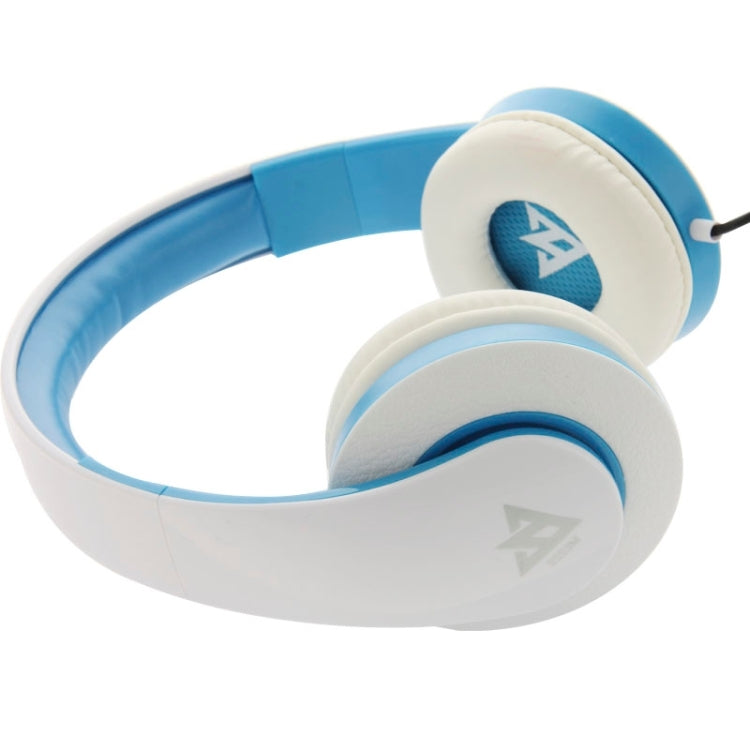 Universal USB Plug Stereo Headset with Mic for Computer, Cable Length: 2m (Blue + White)