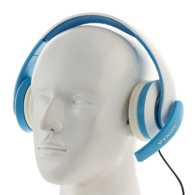 Universal USB Plug Stereo Headset with Mic for Computer, Cable Length: 2m (Blue + White)