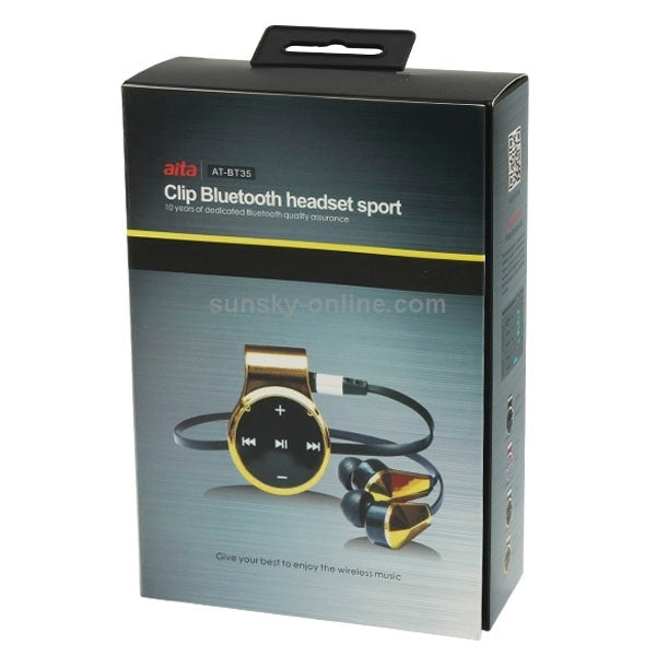 Sports Collar Clip Design Bluetooth v4.0 Headset with MIC for iPad / iPhone / Samsung / Nokia / HTC / Xiaomi