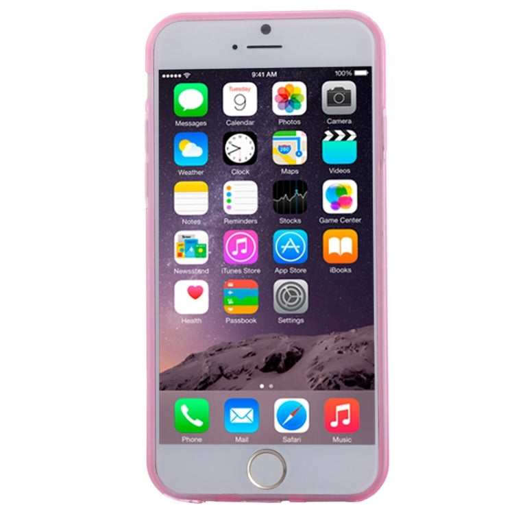 Shimmering Powder Transparent Border TPU Case for iPhone 6 Plus & 6S Plus