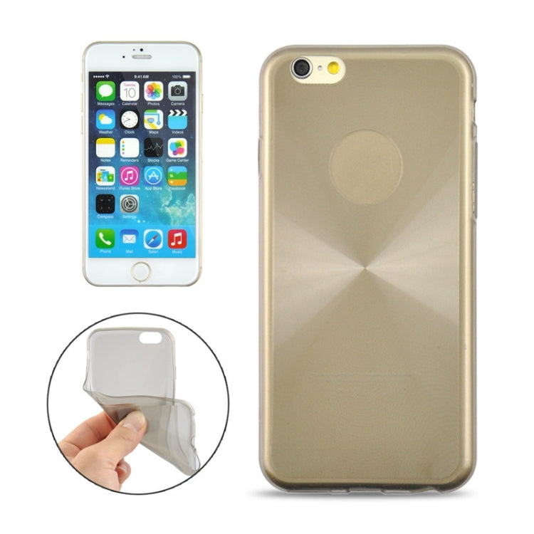 0.3mm Ultrathin CD Texture TPU Protective Transparent Case for iPhone 6 Plus