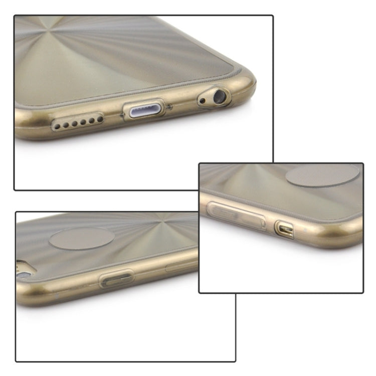 0.3mm Ultrathin CD Texture TPU Protective Transparent Case for iPhone 6 Plus