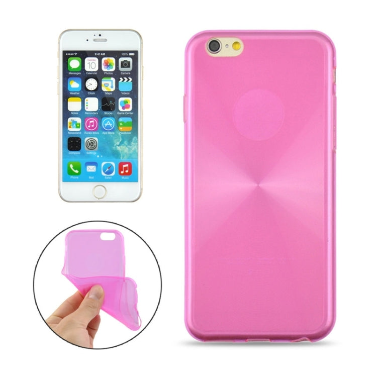 0.3mm Ultrathin CD Texture TPU Protective Transparent Case for iPhone 6 Plus
