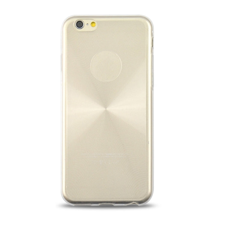 0.3mm Ultrathin CD Texture TPU Protective Transparent Case for iPhone 6 Plus