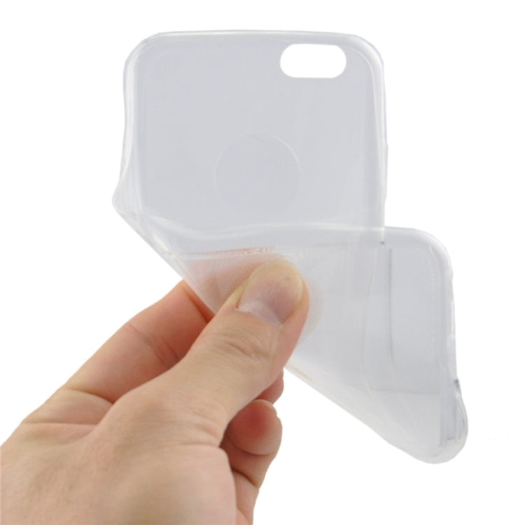 0.3mm Ultrathin CD Texture TPU Protective Transparent Case for iPhone 6 Plus