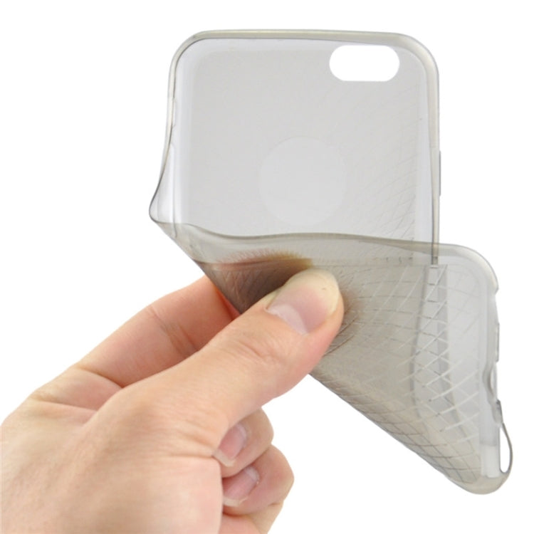 0.3mm Ultrathin Eye of Sun Grain Transparent TPU Case for iPhone 6 Plus