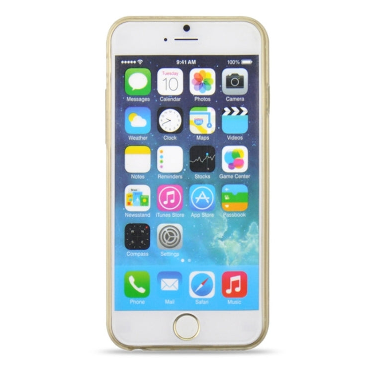 0.3mm Ultrathin Eye of Sun Grain Transparent TPU Case for iPhone 6 Plus