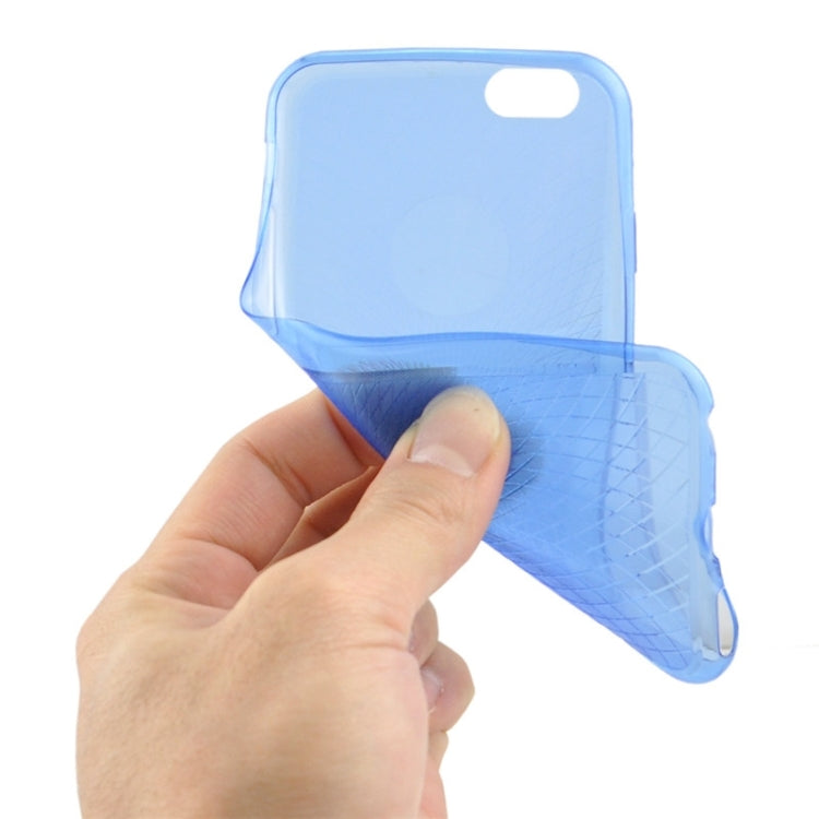 0.3mm Ultrathin Eye of Sun Grain Transparent TPU Case for iPhone 6 Plus