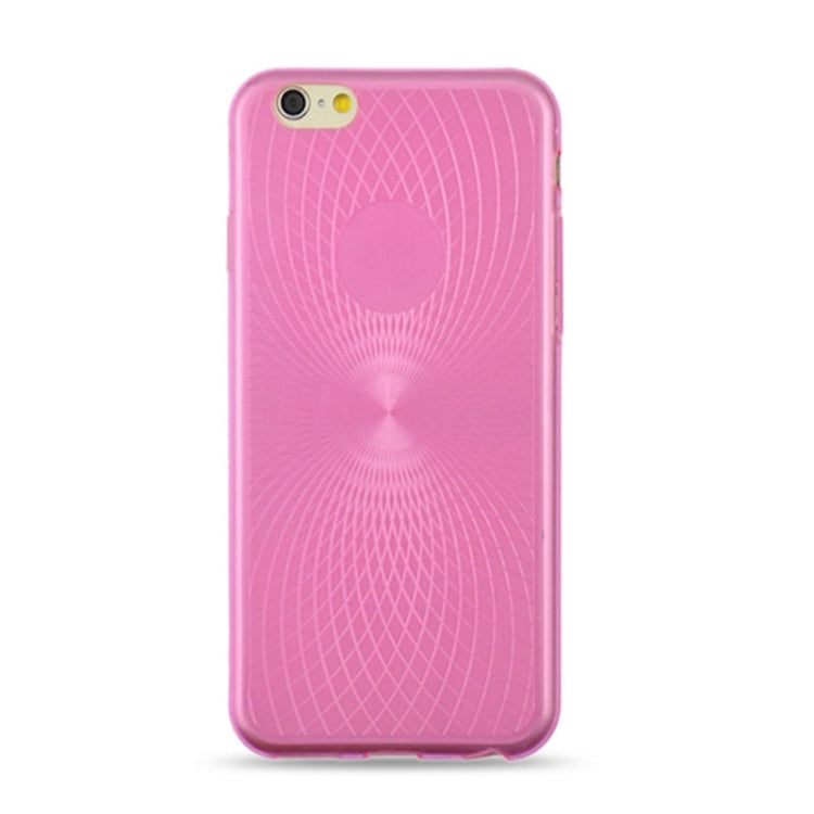 0.3mm Ultrathin Eye of Sun Grain Transparent TPU Case for iPhone 6 Plus