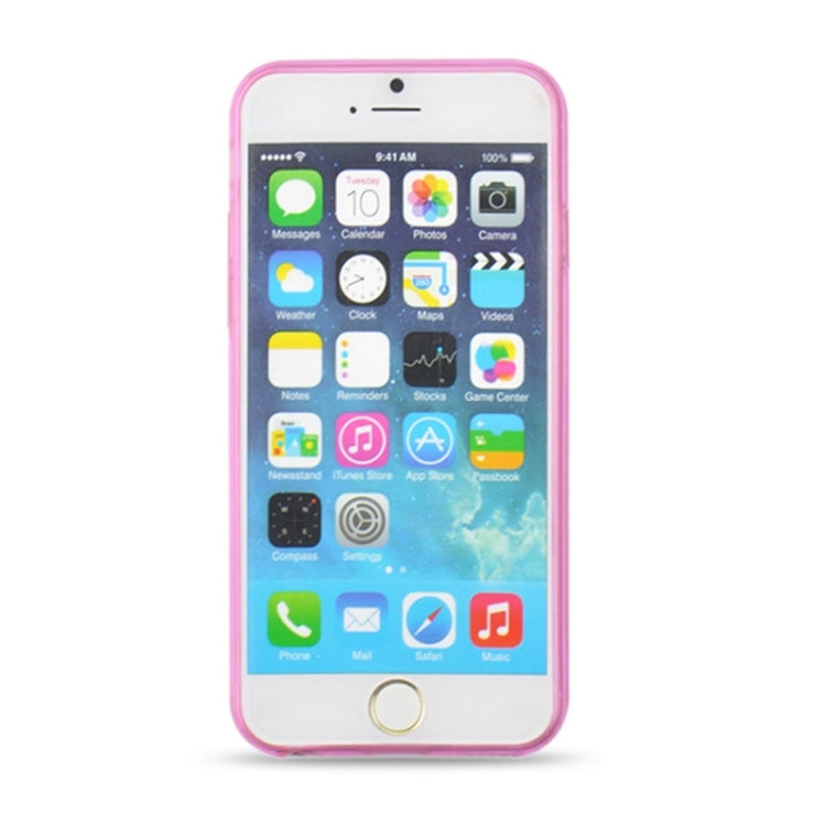 0.3mm Ultrathin Eye of Sun Grain Transparent TPU Case for iPhone 6 Plus