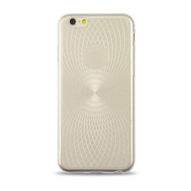 0.3mm Ultrathin Eye of Sun Grain Transparent TPU Case for iPhone 6 Plus
