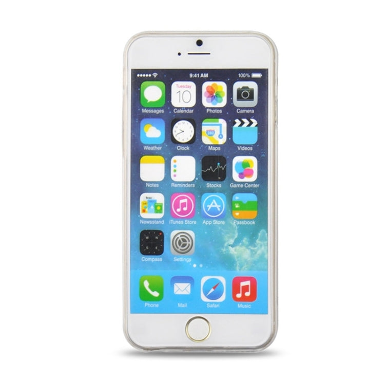 0.3mm Ultrathin Eye of Sun Grain Transparent TPU Case for iPhone 6 Plus