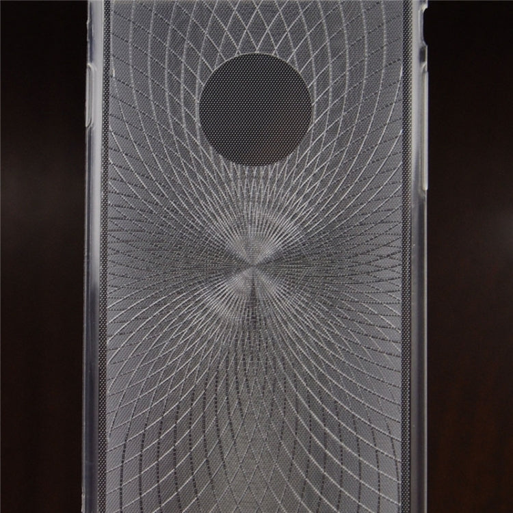 0.3mm Ultrathin Eye of Sun Grain Transparent TPU Case for iPhone 6 Plus