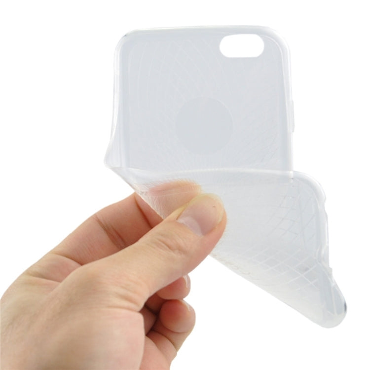 0.3mm Ultrathin Eye of Sun Grain Transparent TPU Case for iPhone 6 Plus