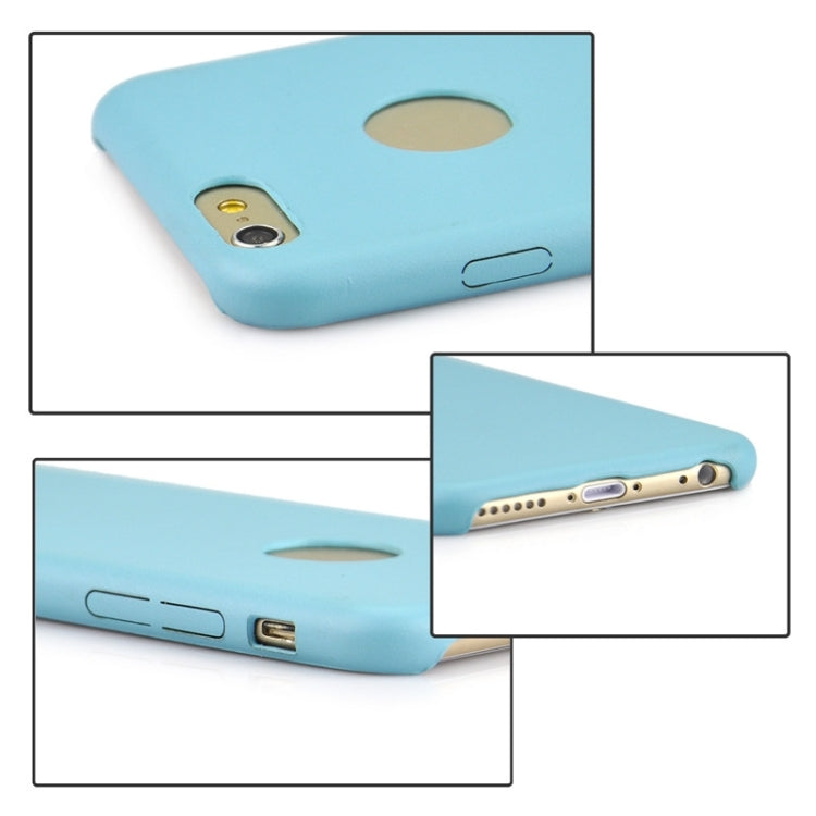 0.3mm Ultrathin PU Leather Back Cover Protective Case for iPhone 6 Plus