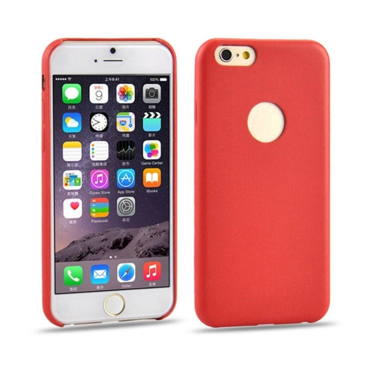 0.3mm Ultrathin PU Leather Back Cover Protective Case for iPhone 6 Plus