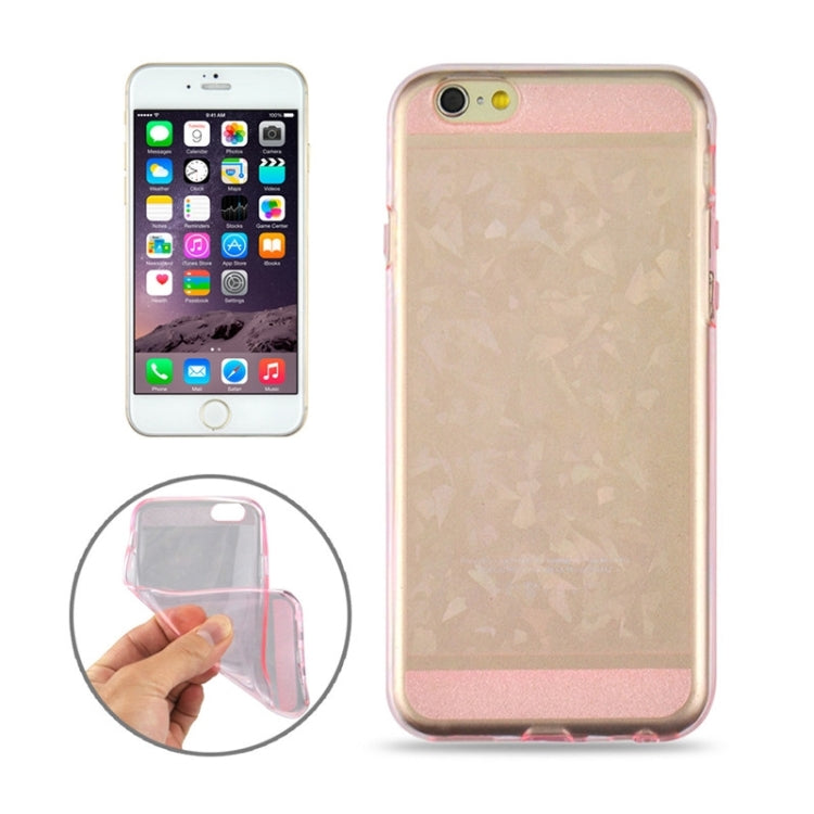 0.3mm Ultrathin Colorful Spangle TPU Transparent Case for iPhone 6 Plus