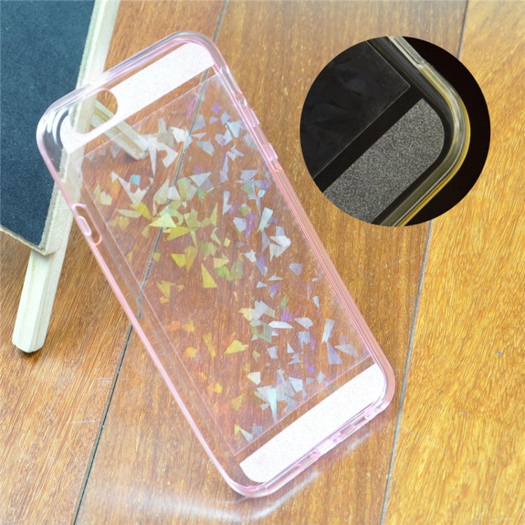 0.3mm Ultrathin Colorful Spangle TPU Transparent Case for iPhone 6 Plus