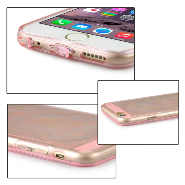 0.3mm Ultrathin Colorful Spangle TPU Transparent Case for iPhone 6 Plus