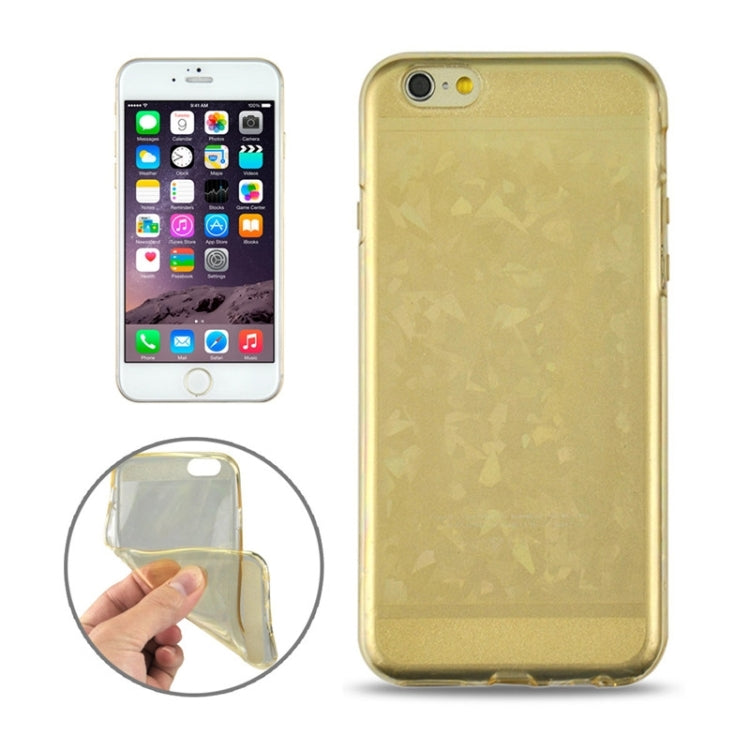 0.3mm Ultrathin Colorful Spangle TPU Transparent Case for iPhone 6 Plus
