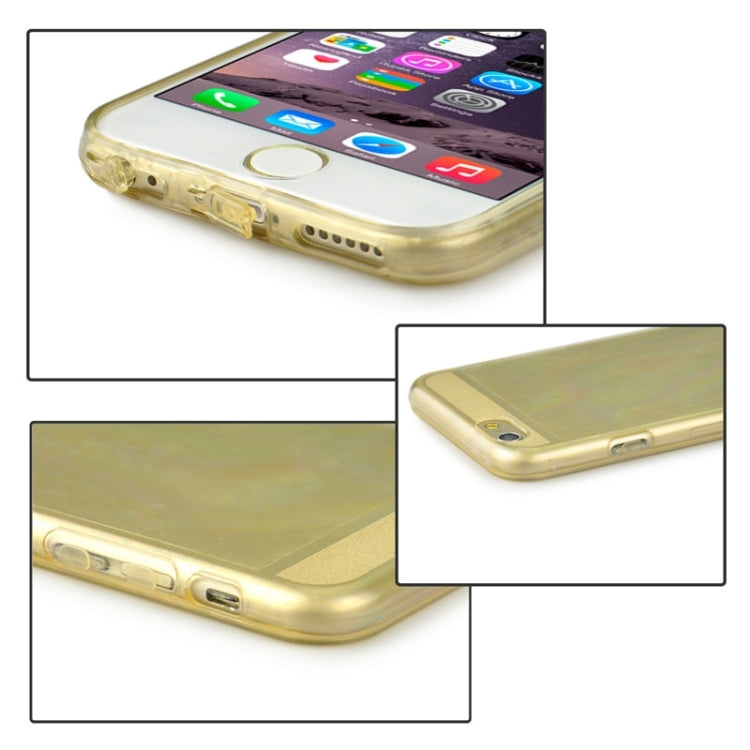 0.3mm Ultrathin Colorful Spangle TPU Transparent Case for iPhone 6 Plus