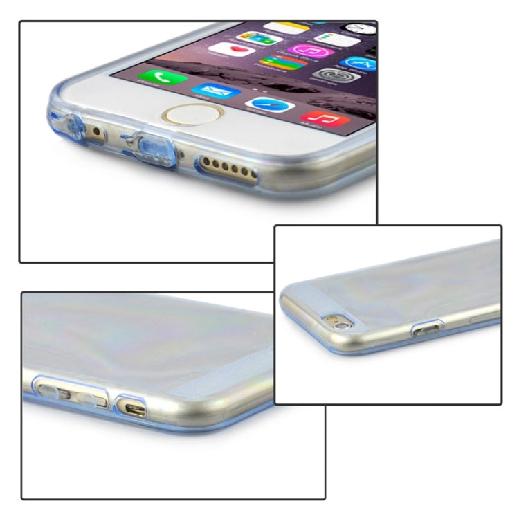 0.3mm Ultrathin Colorful Spangle TPU Transparent Case for iPhone 6 Plus