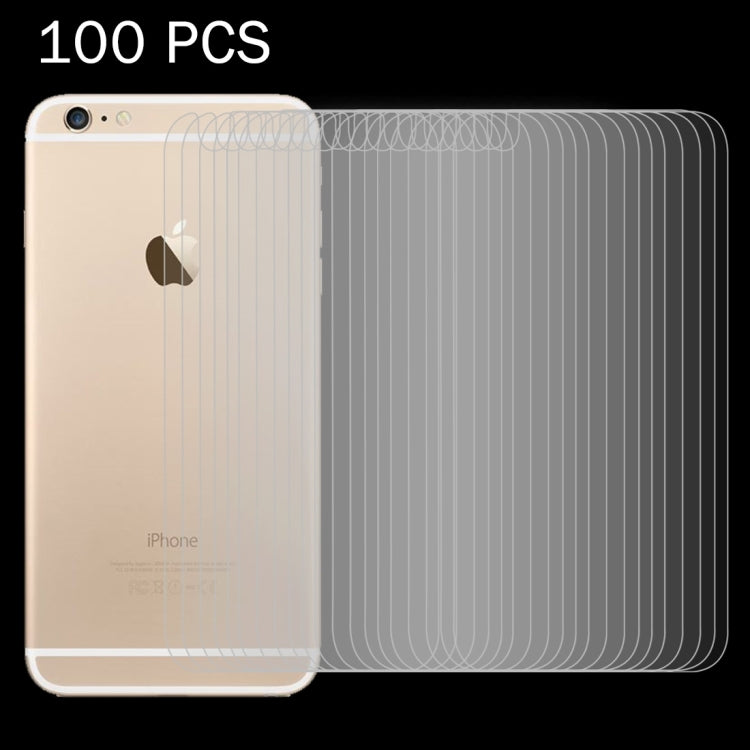 100 PCS for iPhone 6 Plus & 6s Plus 0.26mm 9H Surface Hardness 2.5D Explosion-proof Back Tempered Glass Film