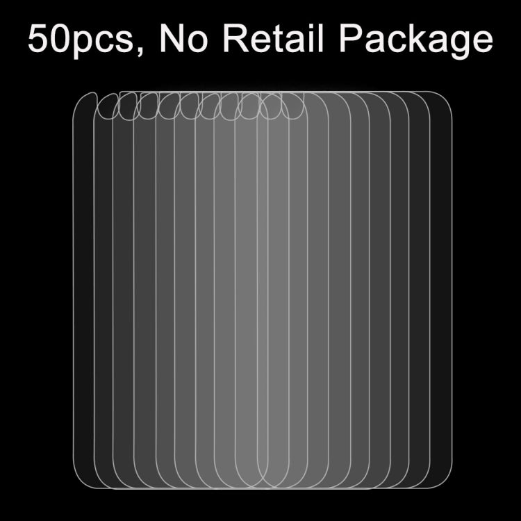 50 PCS for iPhone 6 Plus & 6s Plus 0.26mm 9H Surface Hardness 2.5D Explosion-proof Back Tempered Glass Film, No Retail Package